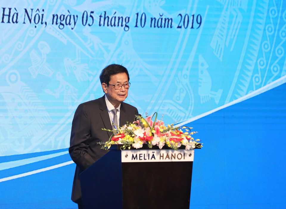 柬埔寨边界事务高级大臣华金洪发表讲话。越通社记者 林庆 摄