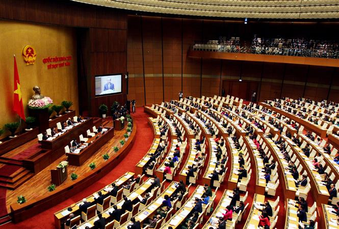 越南第十四届国会第五次会议开幕式。（图片来源：越通社）