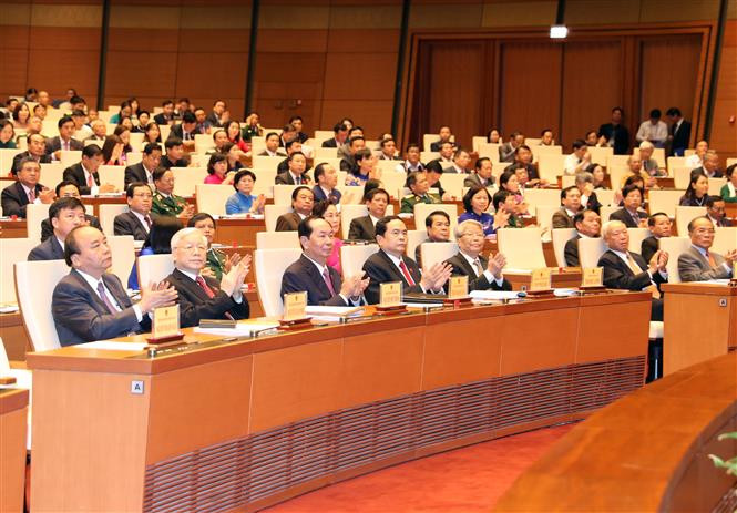 越南党和国家领导。越通社记者 统一 摄