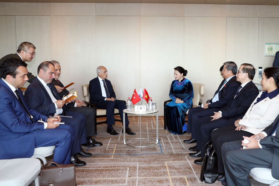 双方会见场景。越通社记者 仲德 摄