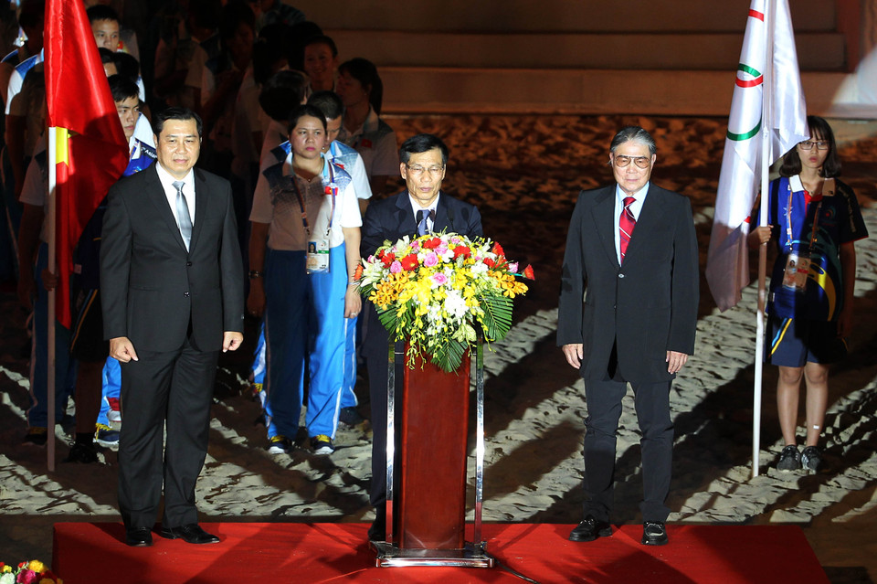 越南文化体育与旅游部部长阮玉善在闭幕式上发表讲话（图片来源：越通社）