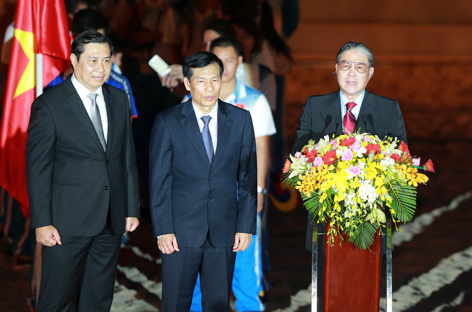 亚洲奥林匹克理事会副主席致闭幕词（图片来源：越通社）