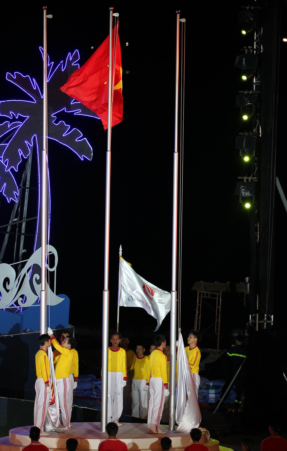 降旗仪式隆重举行（图片来源：越通社）