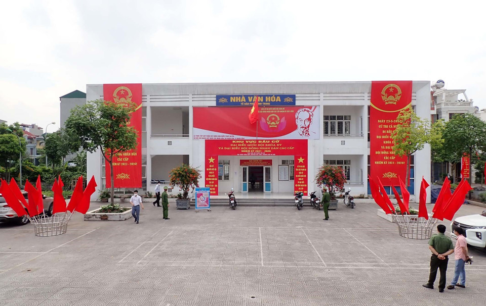 河内市嘉林县公安力量为确保选举日安全做好准备。图自越通社