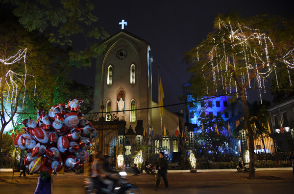 河内市的一座教堂。（图片来源：越南《人民报》）