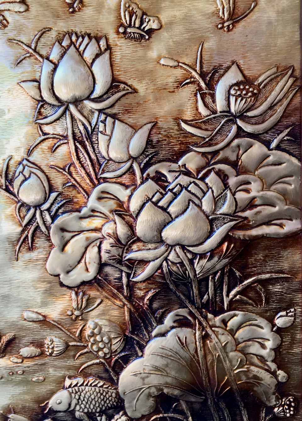 2018年莲花节展出的作品。越通社记者 国越 摄