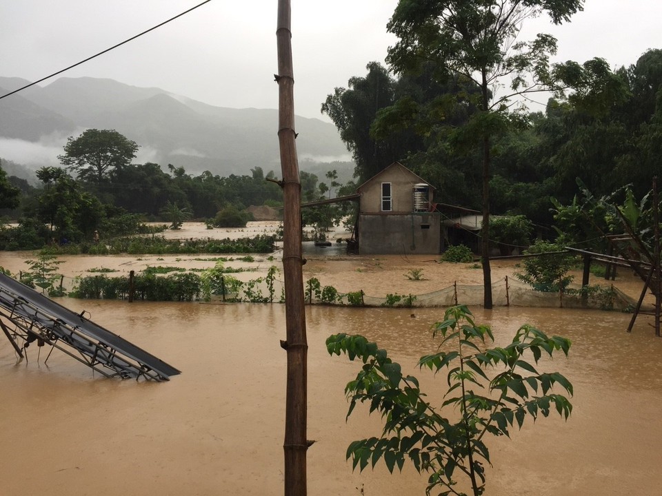  暴雨洪水给老街省造成损失。越通社记者 香秋 摄