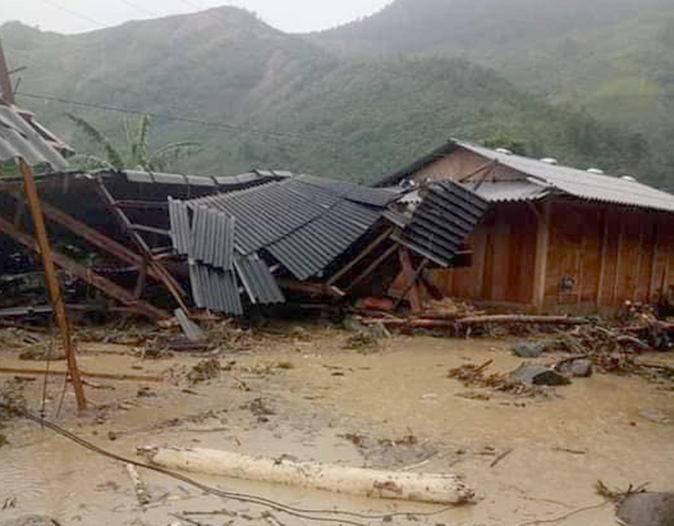截至8月4日19时，暴雨洪水导致清化省3人死亡，5人受伤，12人失踪。图自越通社