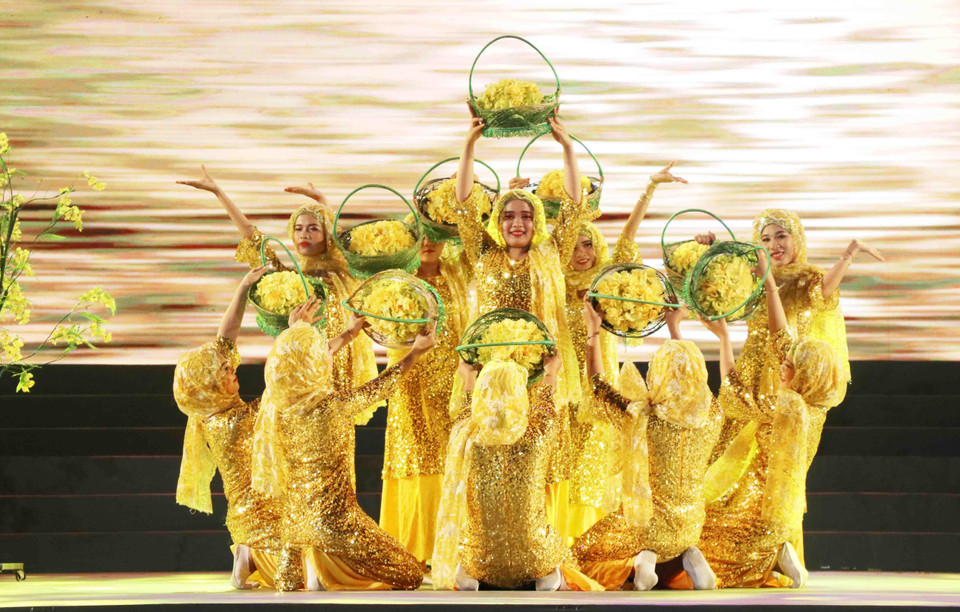 开幕式上的文艺表演。越通社记者 范强 摄