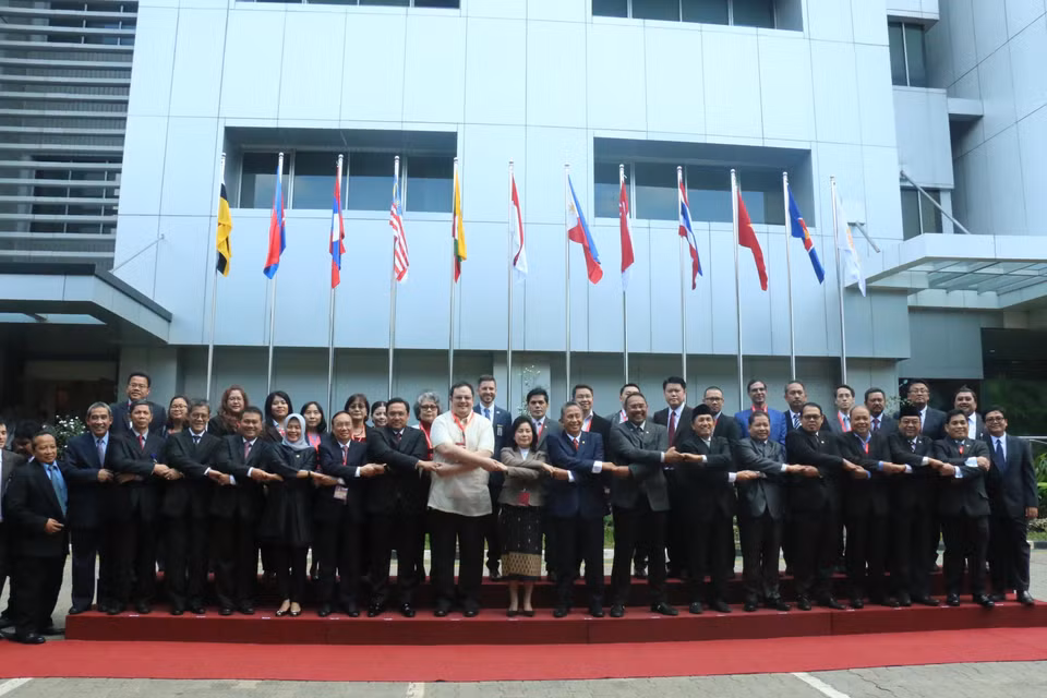 东盟最高审计机构（ASEANSAI）秘书处办公室揭牌仪式4月2日在印尼首都雅加达举行。越通社记者 杜鹃 摄