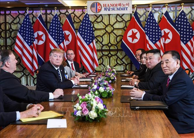 双边扩大会议场景。图自越通社