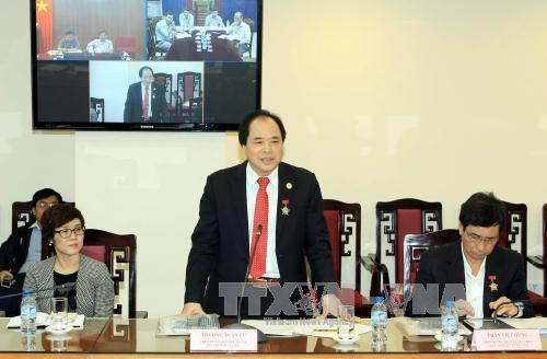 西北地区事务指导委员会副主任张春居在会上发表讲话。（图片来源：越通社）