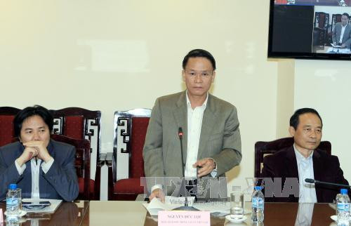 越通社社长阮德利在会上发表讲话。（图片来源：越通社）