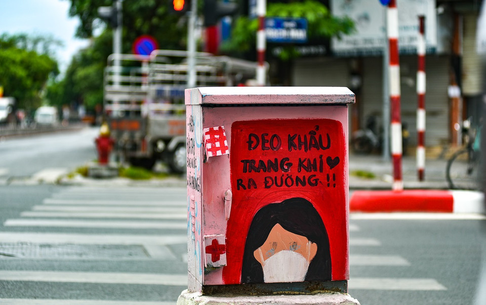 宣传内容包括疫情的危险性和防疫措施。图自越通社