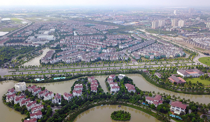 龙边Vincom住宅区。（图片来源：《人民报网》）