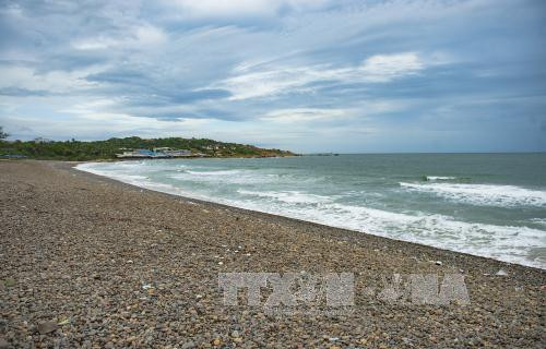 古石色彩石滩位于平顺省绥丰乡，总长1.5公里（图片来源：越通社）