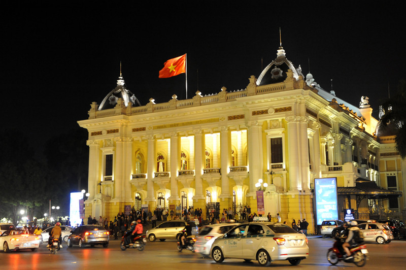 这部芭蕾舞剧在河内大剧院演出。（图片来源：越南《人民报》）