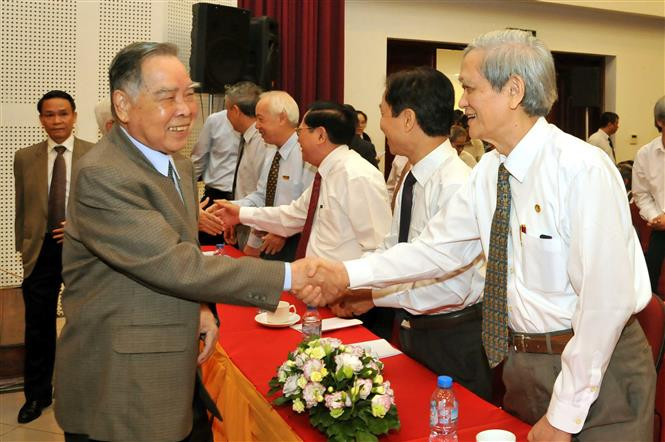 2015年9月15日原越南政府总理潘文凯出席越南通讯社成立70周年纪念活动。（图片来源：越通社）