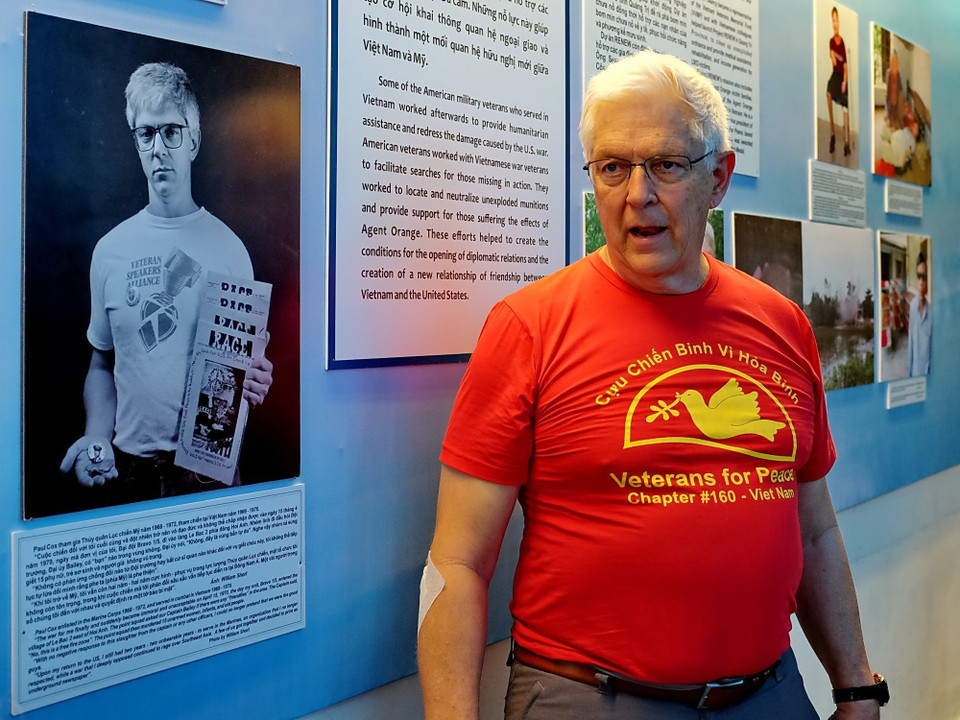 美国老兵Paul Cox。越通社记者 世英 摄