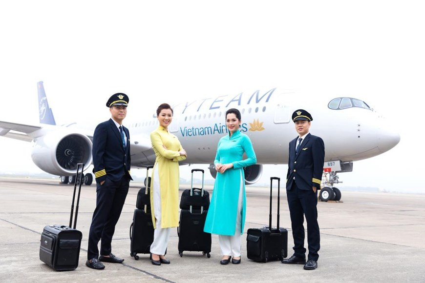 越航空中客车A350飞行队2019年2月安全度达99.56%，年均达99.21%。图自越通社