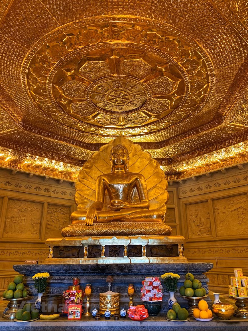 2010年，沛顶寺举办了恭迎印度佛骨舍利仪式。特别的是，沛顶寺也成功举办了2008年联合国佛诞大典。图自Vietnam+