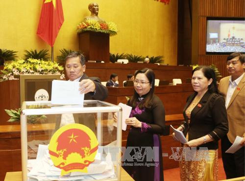 国会代表参加投票。