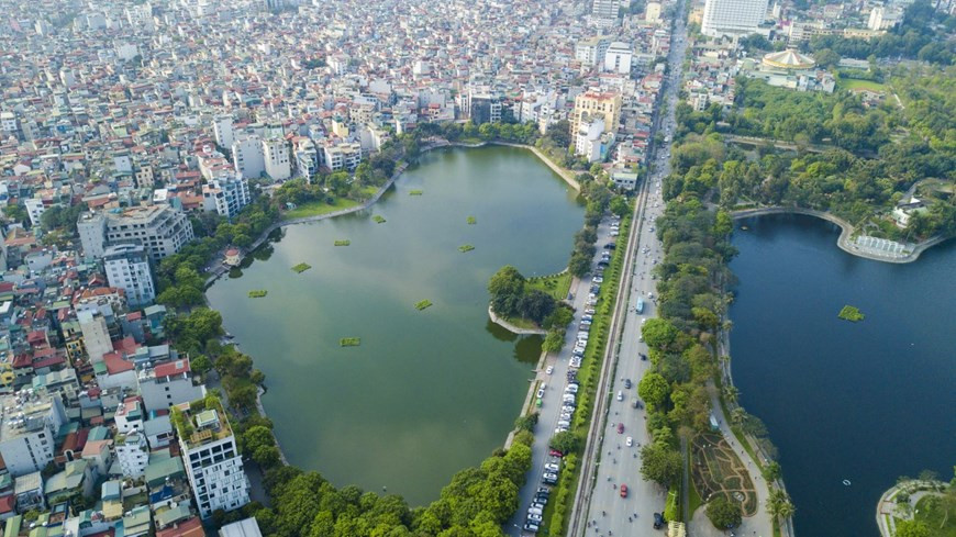 河内市东多郡三母湖。图自越通社