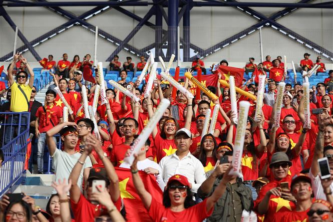 越南球迷。越通社记者黄玲 摄