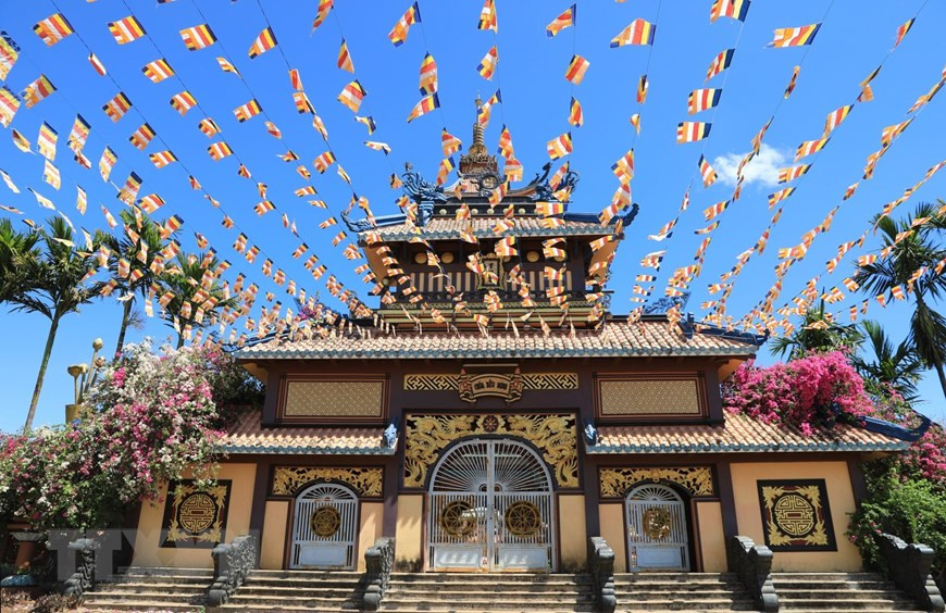 宝明寺是嘉莱省所建设的第一座寺庙。图自越通社