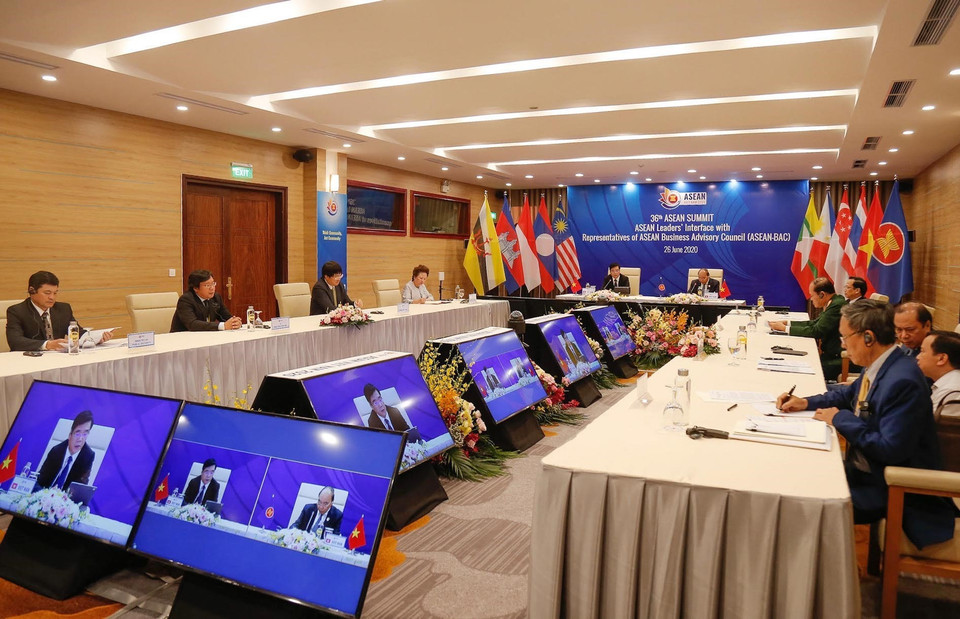 会议全景。图自越通社。