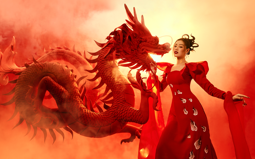 自古以来，龙形象与越南信仰文化息息相关，其不仅出现在越南民族起源的传说，同时也是权势、幸运、盛旺和力量的象征。图自越通社/Vietnam+