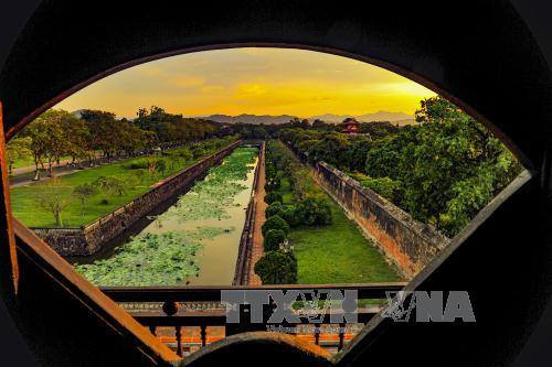  顺化皇城外围有一条护城河（图片来源：越通社）