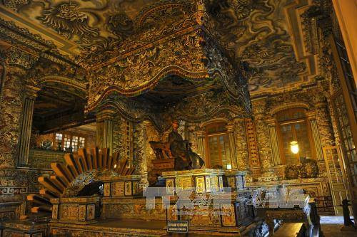 天定宫中的黄帝祭祀像（图片来源：越通社）