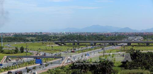 横跨武元甲路连接黄沙和长沙路的永玉立交桥。（图片来源：越通社）