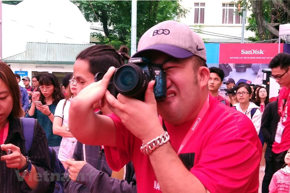此次活动的参赛者。图自越通社