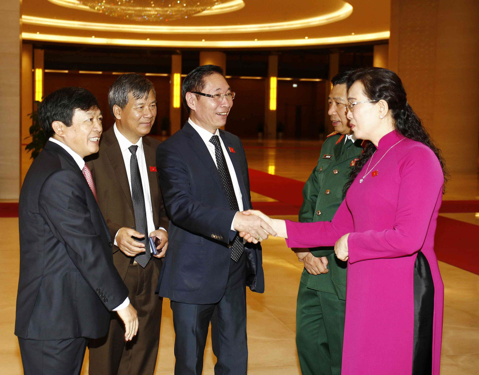 国会代表。图自越通社