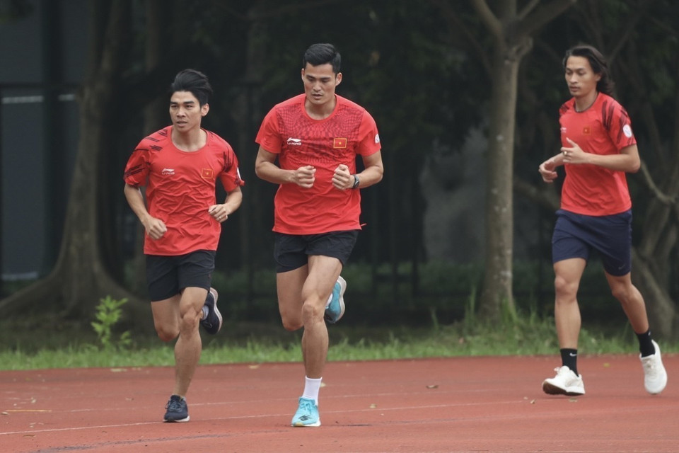 越南田径决心在本届东南亚运动会期间搏击风浪，再创佳绩。图自越通社