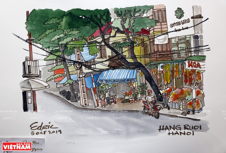 河内古街。图自越通社/《越南画报》