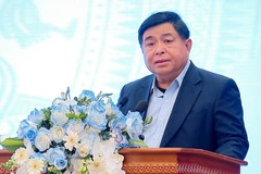 阮志勇在纪念活动上发表讲话。图自越通社