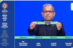 越南队与上届亚军泰国队同组。越南足球联合会供图