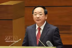 越共中央政治局委员、中央书记处书记、中央宣教与民运部部长郑文决。图自越通社