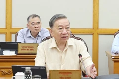 越共中央总书记苏林要求及时解决新组织机构运行中的困难和障碍。图自越通社