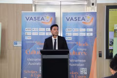 澳大利亚越南留学生生协会主席黄晋达。图自越通社