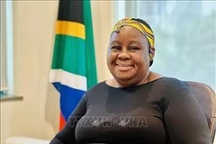 南非驻越南大使维伊丝瓦·图莱洛。图自越通社