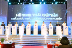 “国家—学校—企业”合作生态体系发布仪式。图自越通社