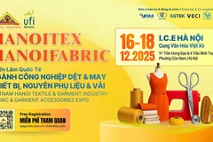 2025年12月16日至18日，越南河内纺织及制衣工业展览会(HanoiTex & HanoiFabric 2025）将在河内国际展览中心（I.C.E Hanoi）举行。图自越通社