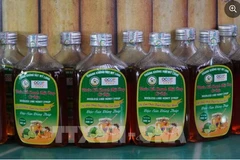 由美隆无籽柠檬制成的蜂蜜柠檬汁产品达到四星级“一乡一品”产品标准。图自越通社