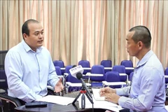 边皇家大学国际安全与公共政策研究院研究员通·孟格达维德(Thong Mengdavid)接受越通社采访。图自越通社