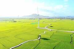 宁顺省风电场。图自越通社