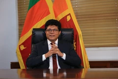 斯里兰卡环境部长、斯里兰卡-越南友好议员协会主席达米卡·帕塔本迪。人物供图